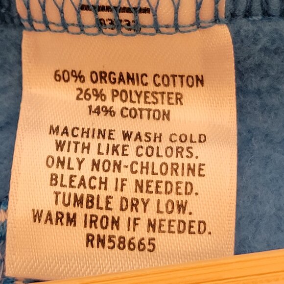 Zella Ladies Bright Azure Blue Fleece Hoody Size L Pockets - Picture 4 of 11